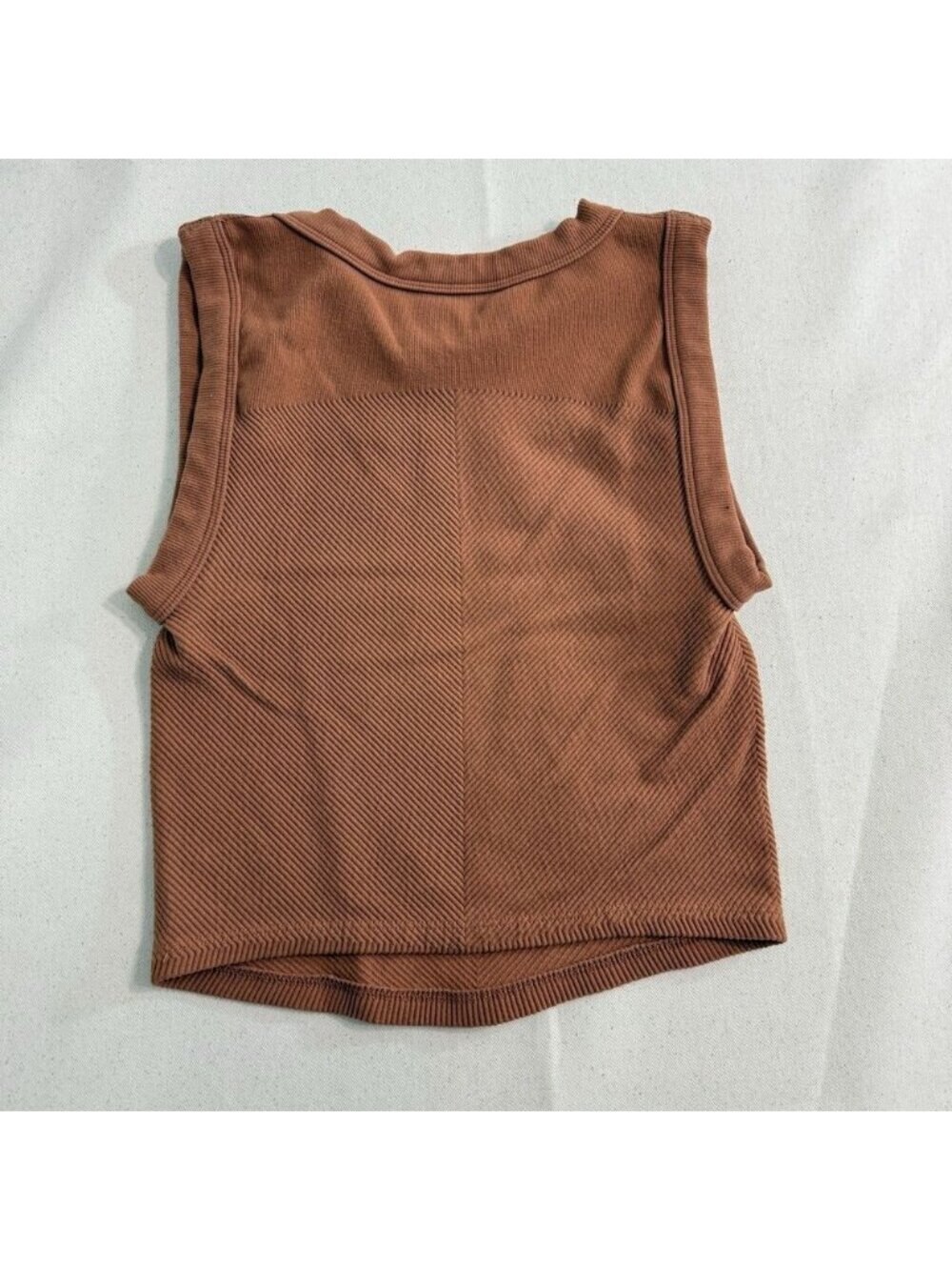 Women's Ribbed Tank Top Copper - Picture 2 of 2